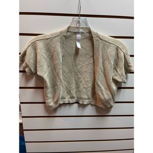 Kids Short Sleeve Glittery Cropped Cardigan Size L